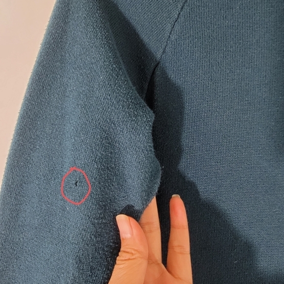 Athleta Green Knit Graphic 1/4 Zip Long Sleeve Athletic Pullover Top Sz Small - Picture 11 of 12